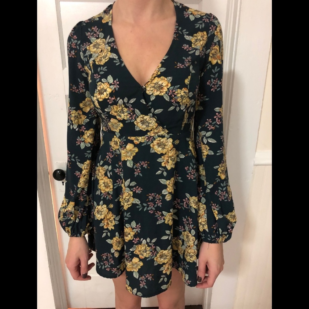 Green Floral Dress